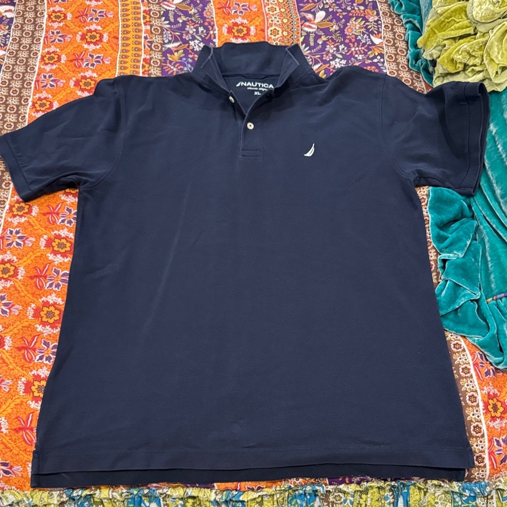 Nautica Men's Dark Blue Polo Shirt